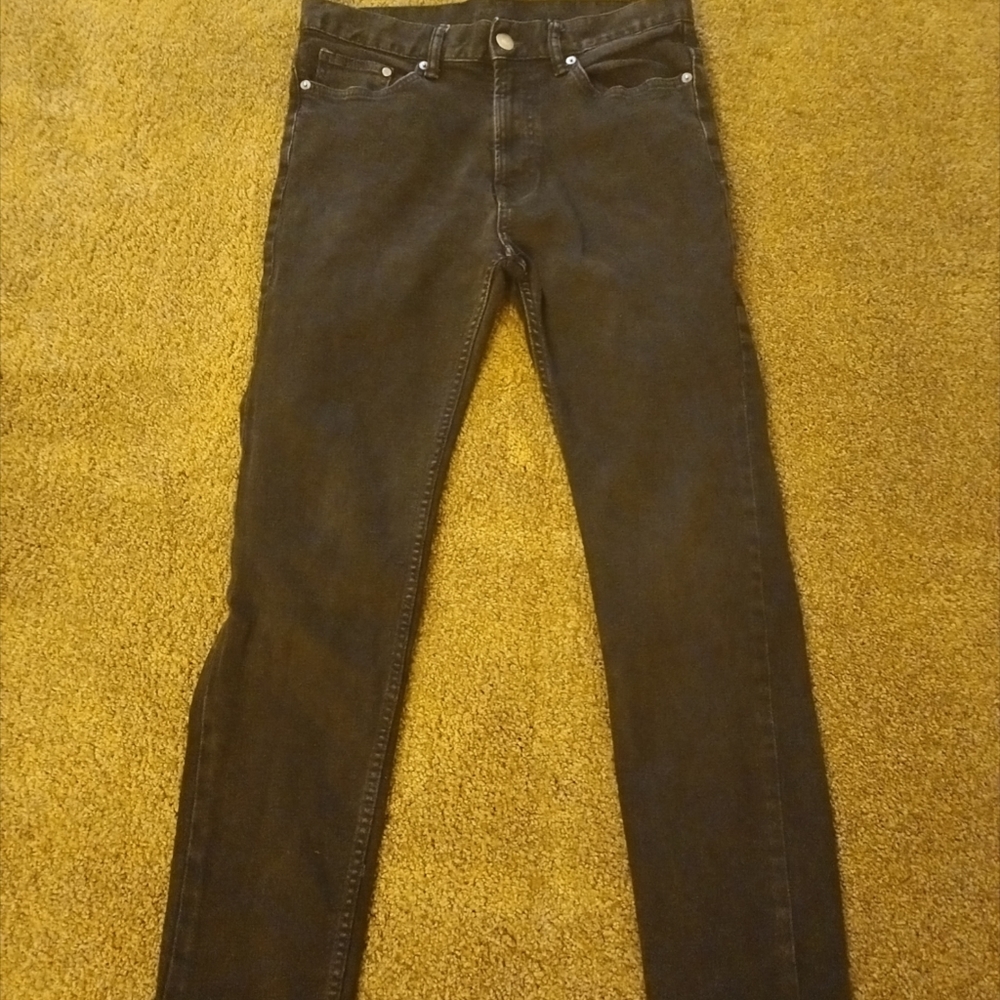 Slim Black denim jeans, size 30/32